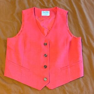 Old Navy red  Button-Front Vest